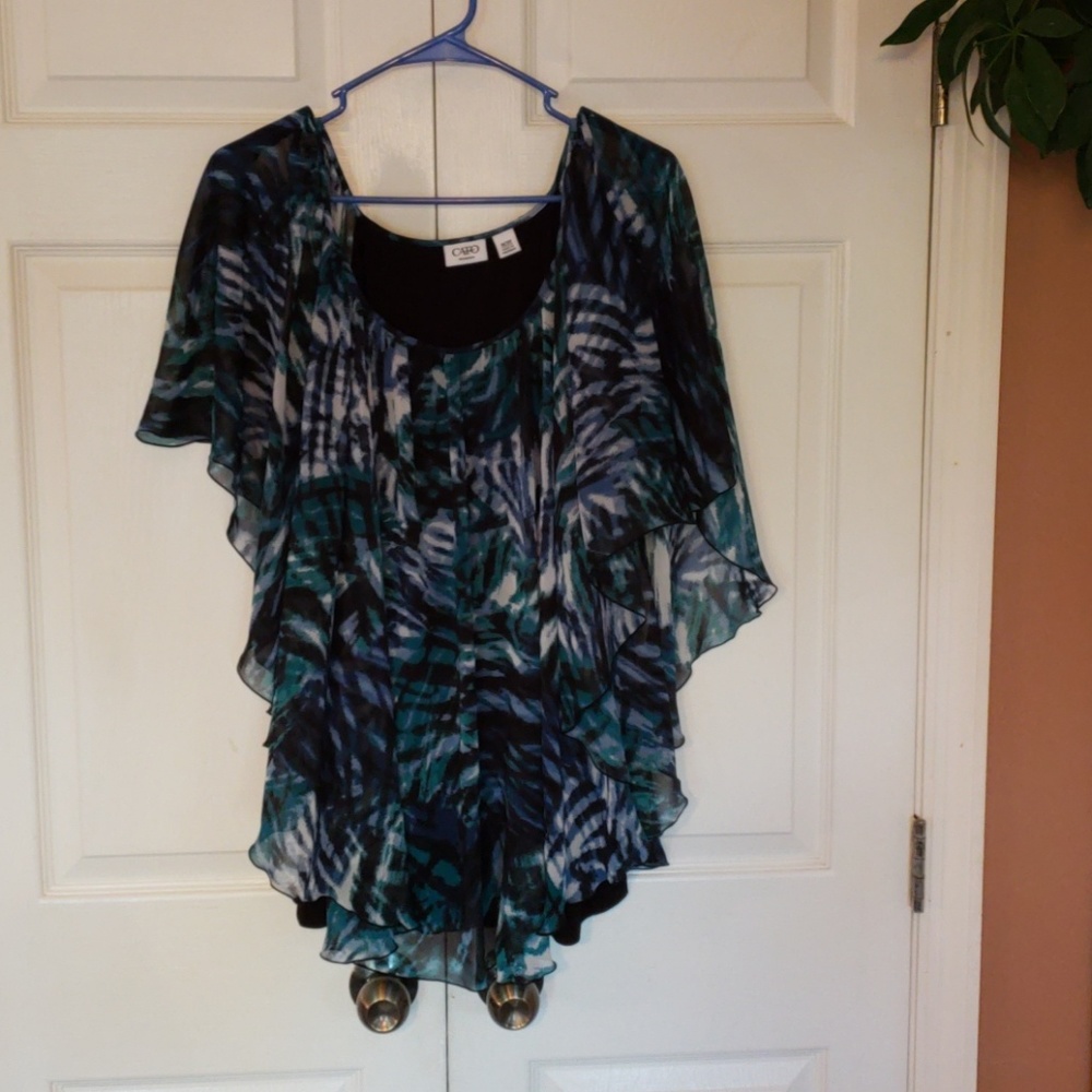 Beautiful blouse!  Sz 18/20W